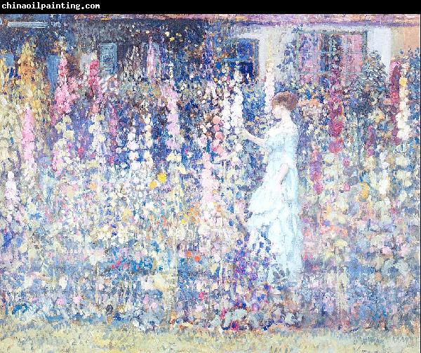 Frieseke, Frederick Carl Hollyhocks