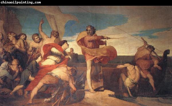 Georeg frederic watts,O.M.S,R.A. Alfred Inciting the Saxons to Encounter the Danes at Sea