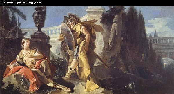 Giovanni Battista Tiepolo Rinaldo Sees Himself in Ubaldo's Shield