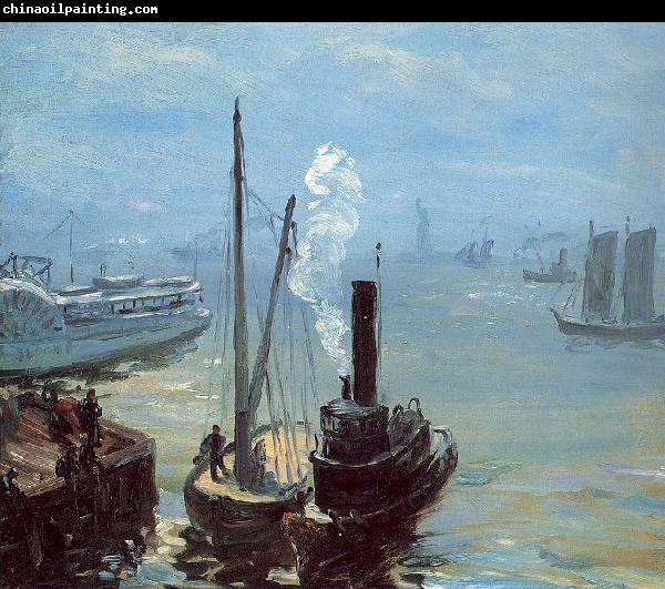 Glackens, William James Tugboat and Lighter