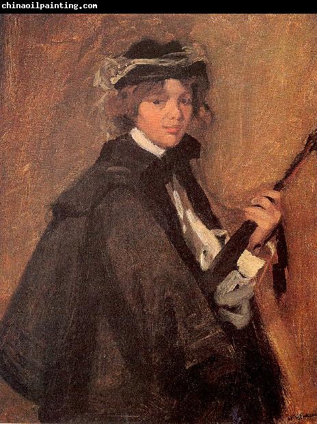 Glackens, William James Girl in a Black Cape