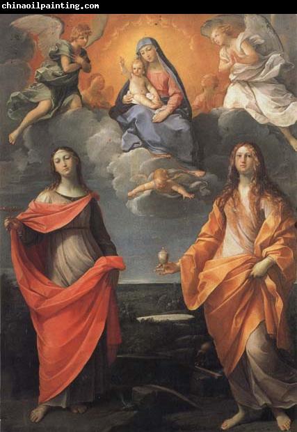 Guido Reni Madonna of the Snow with SS.Lucy and Mary Magdalen