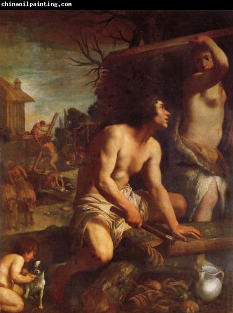 Guido Reni The Building of Noah's Ark