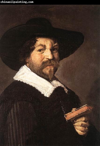 HALS, Frans Portrait of a Man Holding a Book