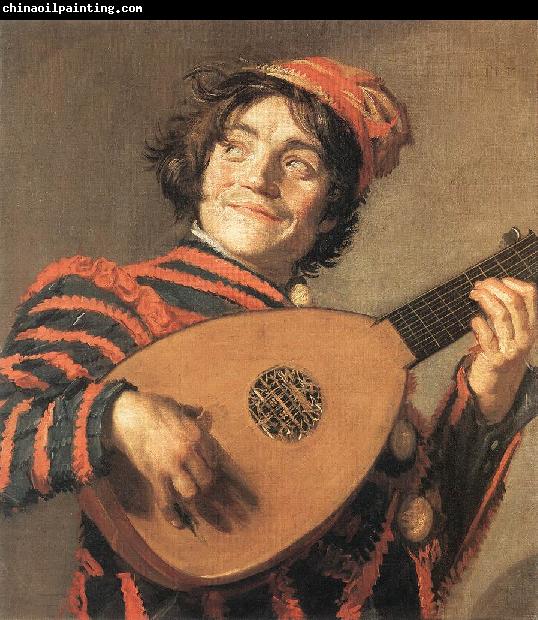 HALS, Frans Buffoon Playing a Lute