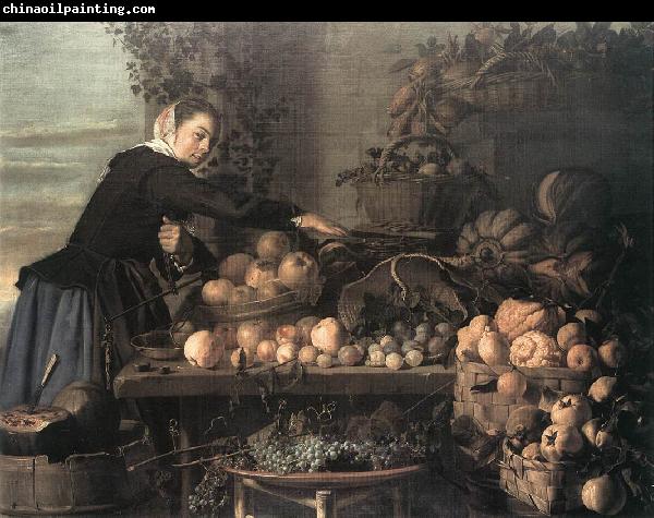 HEUSSEN, Claes van Fruit and Vegetable Seller