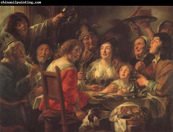 Jacob Jordaens The King Drinks Celebration of the Feast of the Epiphany