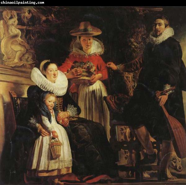 Jacob Jordaens The Artist and His Family in a Garden