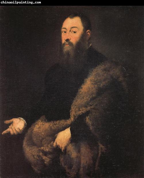 Jacopo Tintoretto Portrait of a Gentleman in a Fur