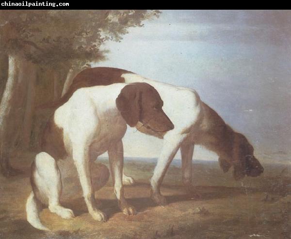 Jacques-Laurent Agasse Foxhounds in a Landscape