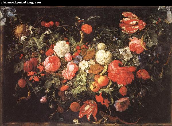 Jan Davidsz. de Heem A Festoon of Flowers and Fruit