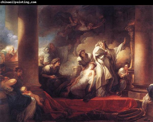 Jean Honore Fragonard Coresus Sacrificing himselt to Save Callirhoe