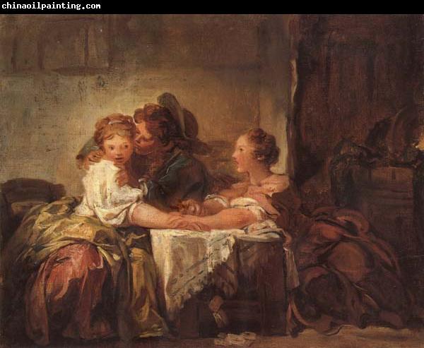 Jean Honore Fragonard A Kiss Won