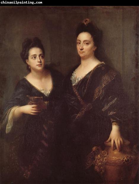 Jean-Baptiste Santerre Two Actresses