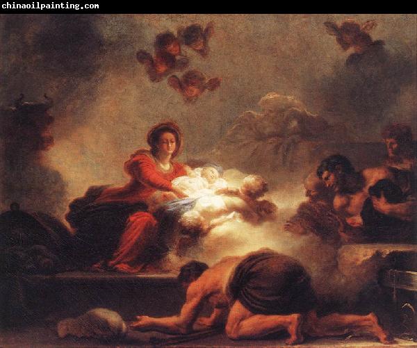 Jean-Honore Fragonard Adoration of the Shepherds