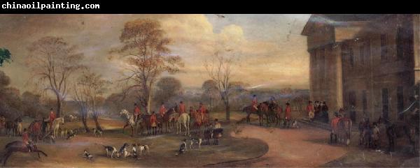 John Ferneley The Meet of the Quorn at Garendon Park