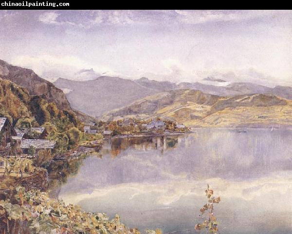 John William Inchbold The Lake of Lucerne,Mont Pilatus in the Distance