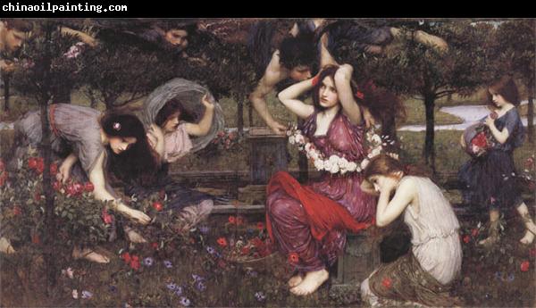 John William Waterhouse Flor and the Zephyrs