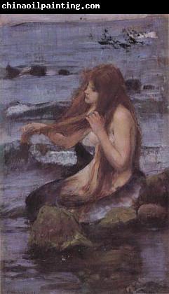 John William Waterhouse Sketch for A Mermaid