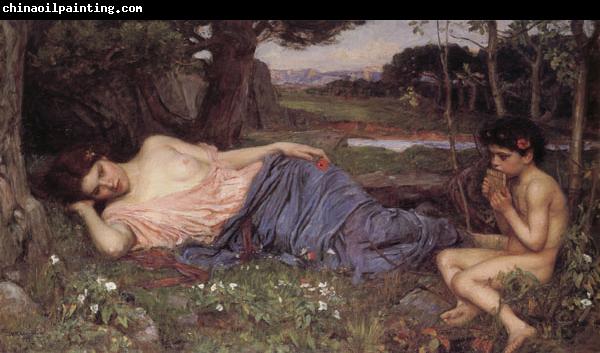 John William Waterhouse Listening to My Sweet Piping