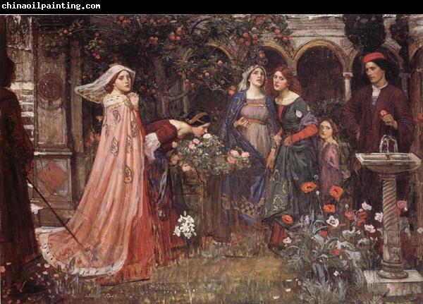 John William Waterhouse The Enchanted Garden