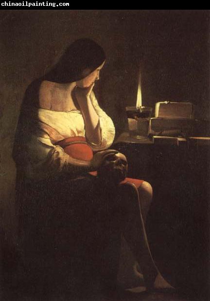 LA TOUR, Georges de The Magdalen with the Nightlighe