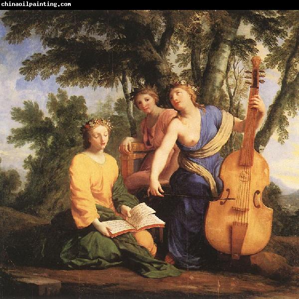 LE SUEUR, Eustache The Muses: Melpomene, Erato and Polymnia