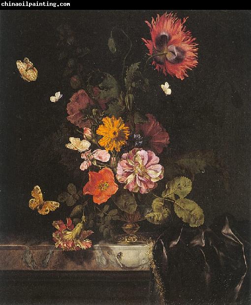 Lachtropius, Nicolaes Flowers in a Gold Vase