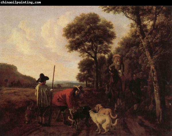 Ludolf de Jongh Hunters and Dogs