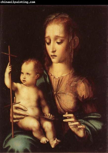 MORALES, Luis de Madonna and Child with Yarn Winder