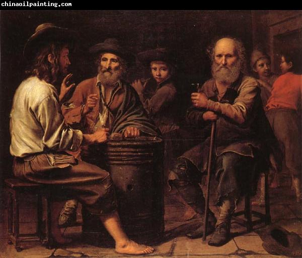 Mathieu le Nain Peasants in a Tavern