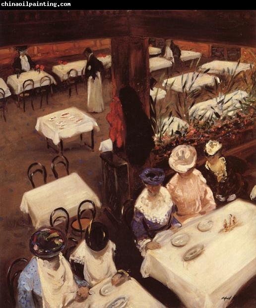 Maurer, Alfred Henry In a Cafe