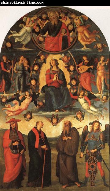 PERUGINO, Pietro The Assumption of the Virgin with Saints