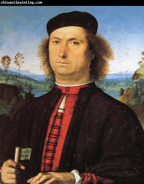 PERUGINO, Pietro Portrait of Francesco delle Opere