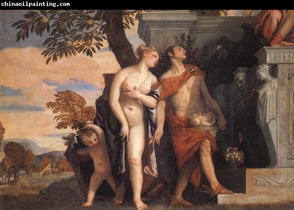 Paolo Veronese Venus and Mercury Present Eros and Anteros to Jupiter