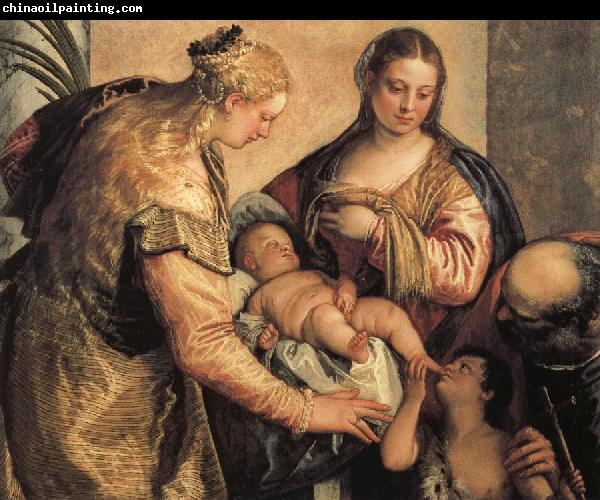 Paolo Veronese The Holy Family with St.Barbara and the Young St.John the Baptist