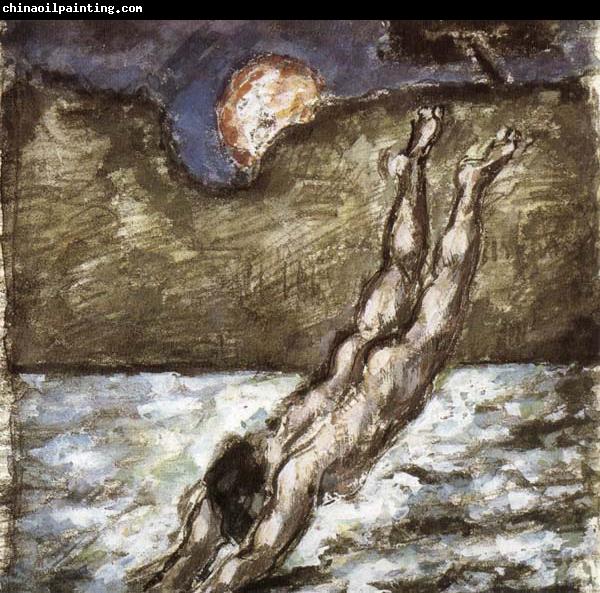 Paul Cezanne Femme piquant une tete dans i eau