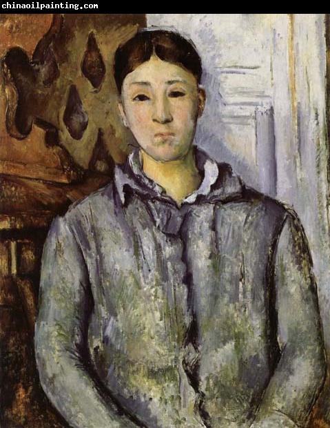 Paul Cezanne Madame Cezanne in Blue