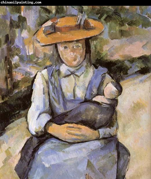 Paul Cezanne Fillette a la poupee