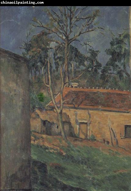 Paul Cezanne Farm Coutyard in Auvers