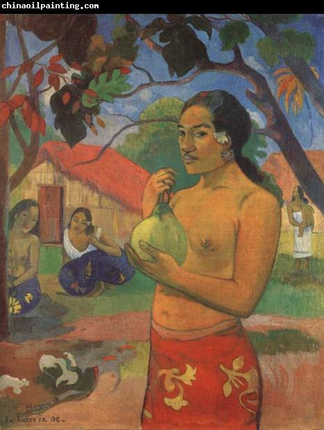 Paul Gauguin Woman Holding a Fruit