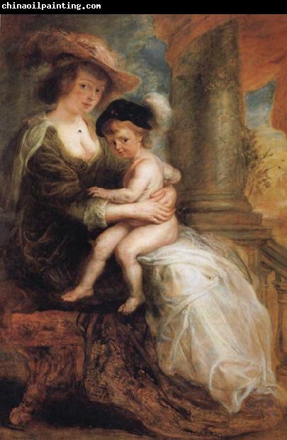 Peter Paul Rubens Helene Fourment and her Eldest Son Frans