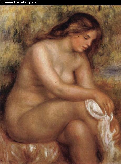 Pierre Renoir Bather Drying her Leg