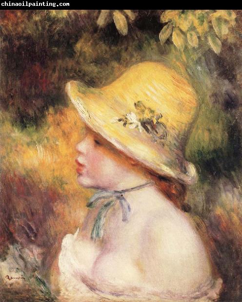 Pierre Renoir Young Girl in a Straw Hat