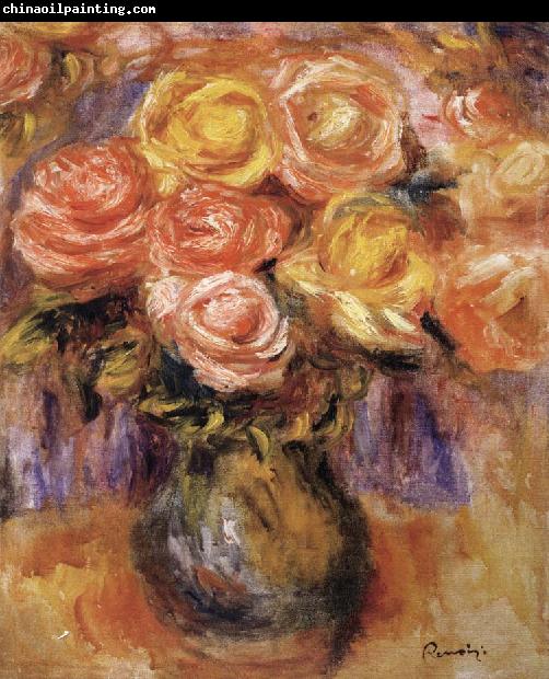 Pierre Renoir Vase of Roses