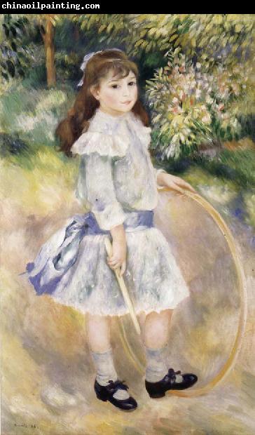 Pierre Renoir Girl with a Hoop