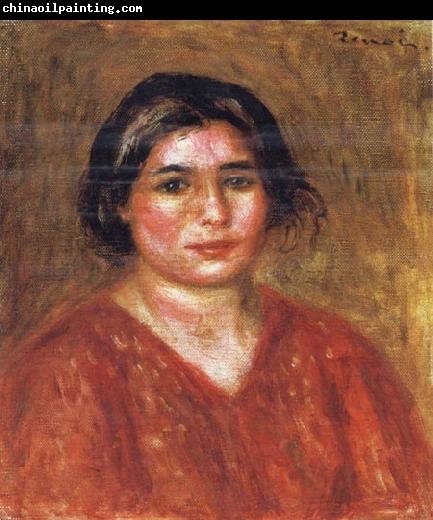 Pierre Renoir Gabrielle in a Red Blouse