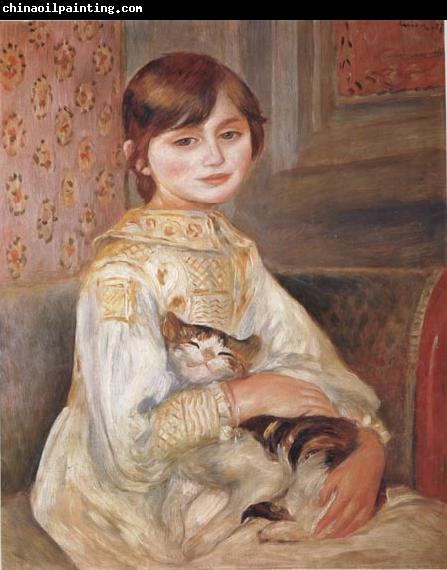 Pierre Renoir Child with Cat (Julie Manet)