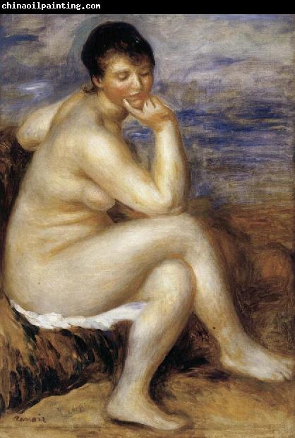 Pierre Renoir Bather with a Rock