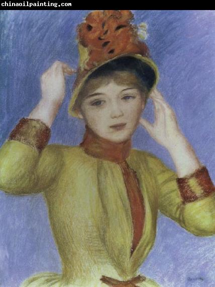 Pierre Renoir Bust of a Woman with Yellow Corsage